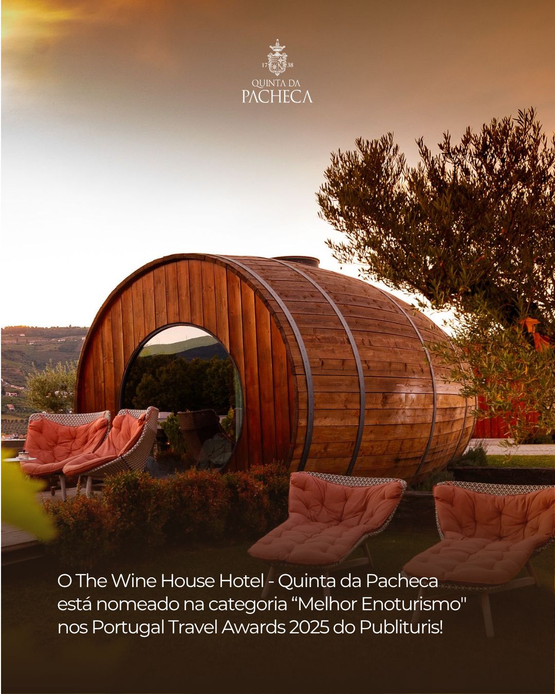 Quinta da Pacheca Nominated for the Publituris Portugal Travel Awards 2025